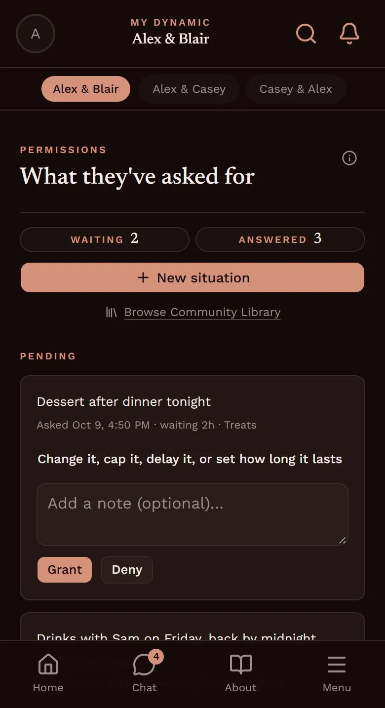 My Dynamic app: Ask, and get a real answer