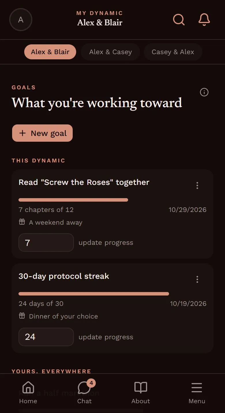 My Dynamic app: Something to work toward